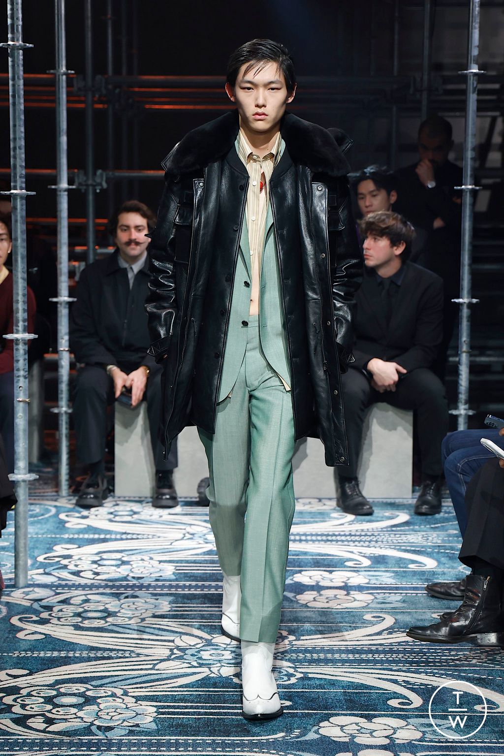 Fashion Week Milan Fall/Winter 2025 look 35 from the Prada collection menswear
