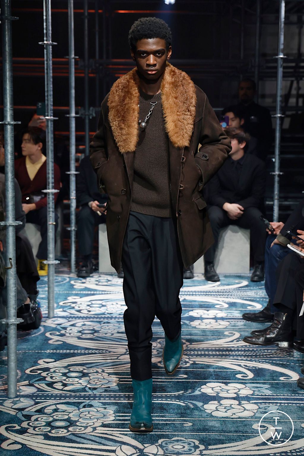 Fashion Week Milan Fall/Winter 2025 look 44 from the Prada collection menswear