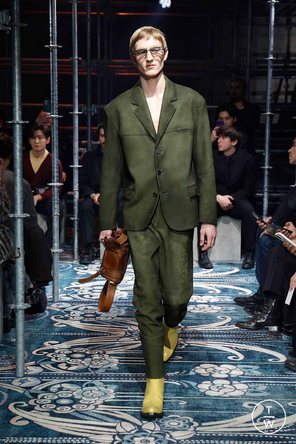 Fashion Week Milan Fall/Winter 2025 look 49 from the Prada collection menswear