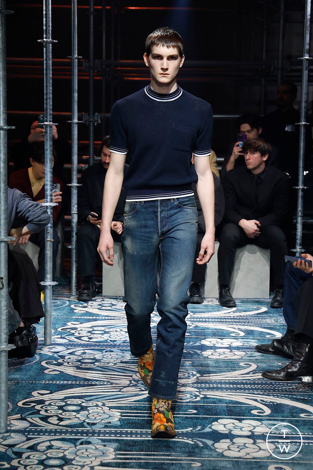 Fashion Week Milan Fall/Winter 2025 look 55 from the Prada collection menswear