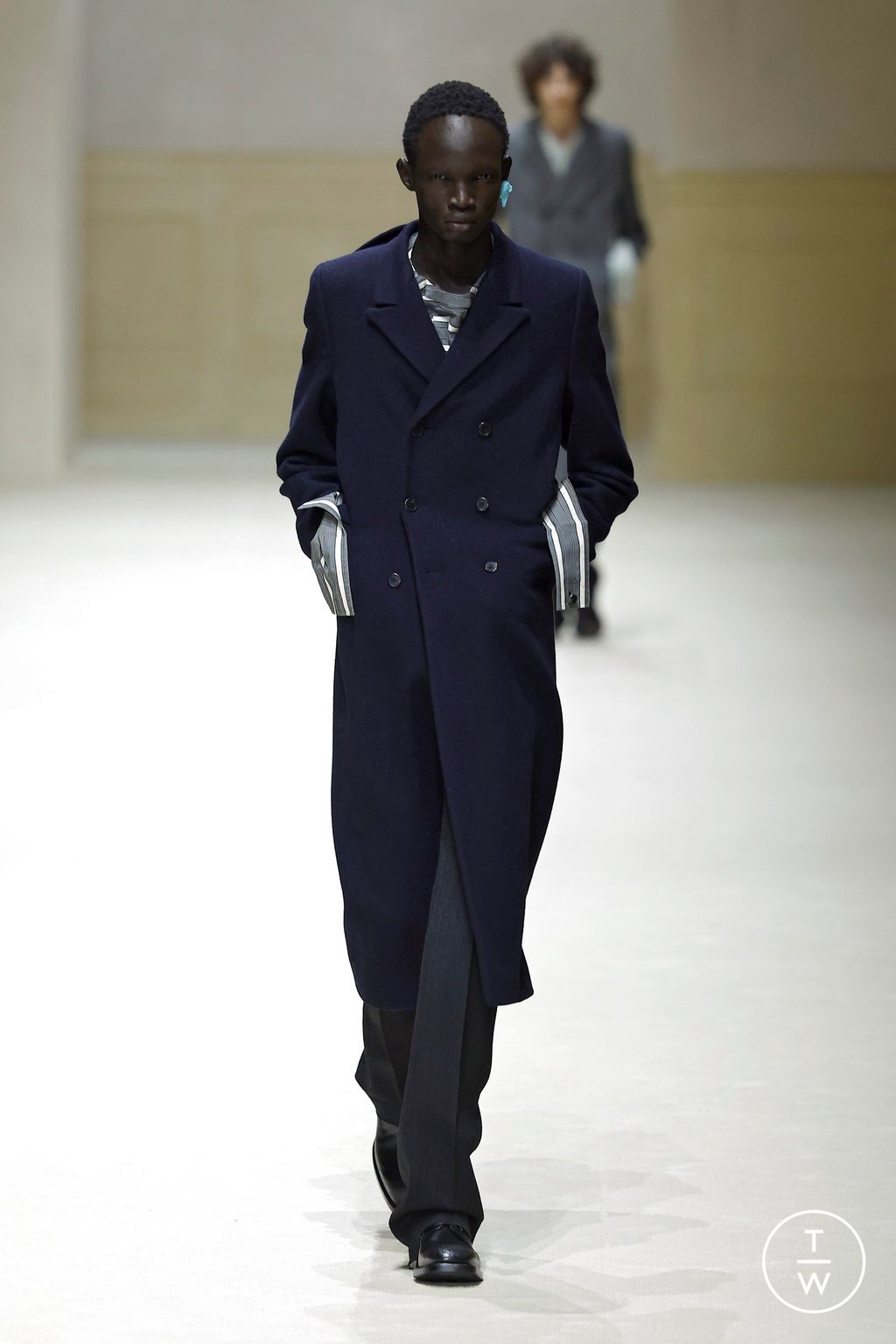 Fashion Week Milan Fall/Winter 2026 look 2 from the Prada collection menswear