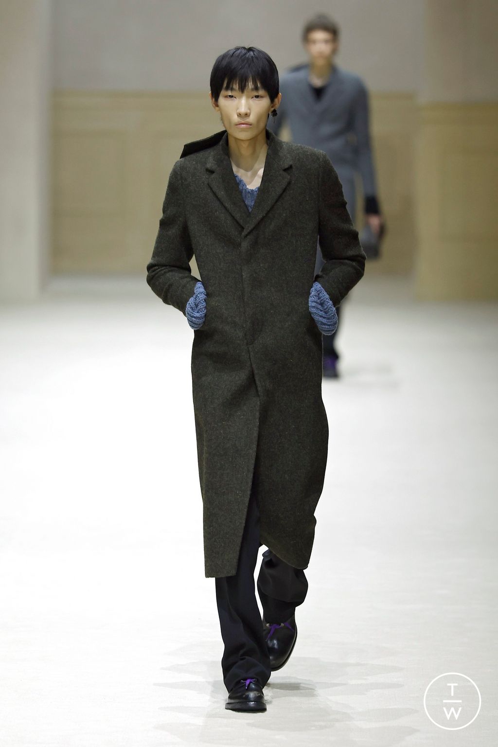 Fashion Week Milan Fall/Winter 2026 look 7 from the Prada collection menswear