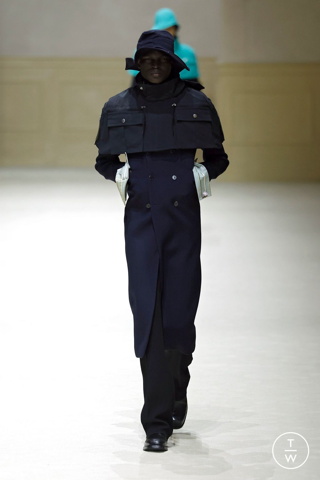 Fashion Week Milan Fall/Winter 2026 look 9 from the Prada collection menswear