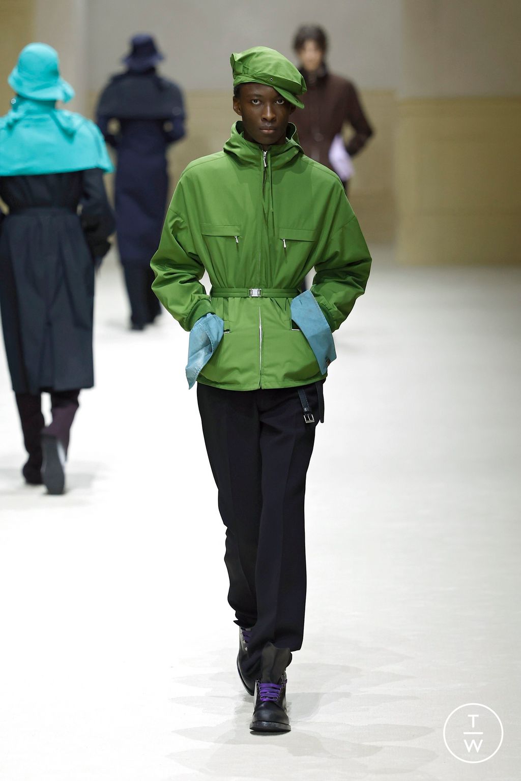 Fashion Week Milan Fall/Winter 2026 look 29 from the Prada collection menswear