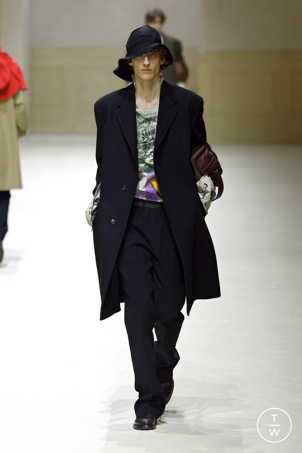 Fashion Week Milan Fall/Winter 2026 look 45 from the Prada collection menswear