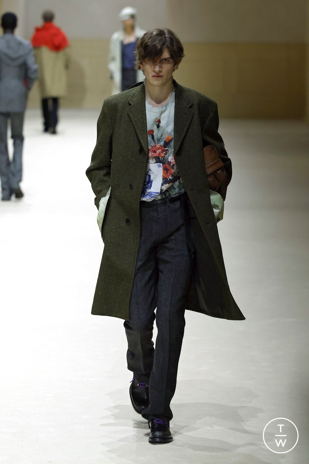 Fashion Week Milan Fall/Winter 2026 look 46 from the Prada collection menswear