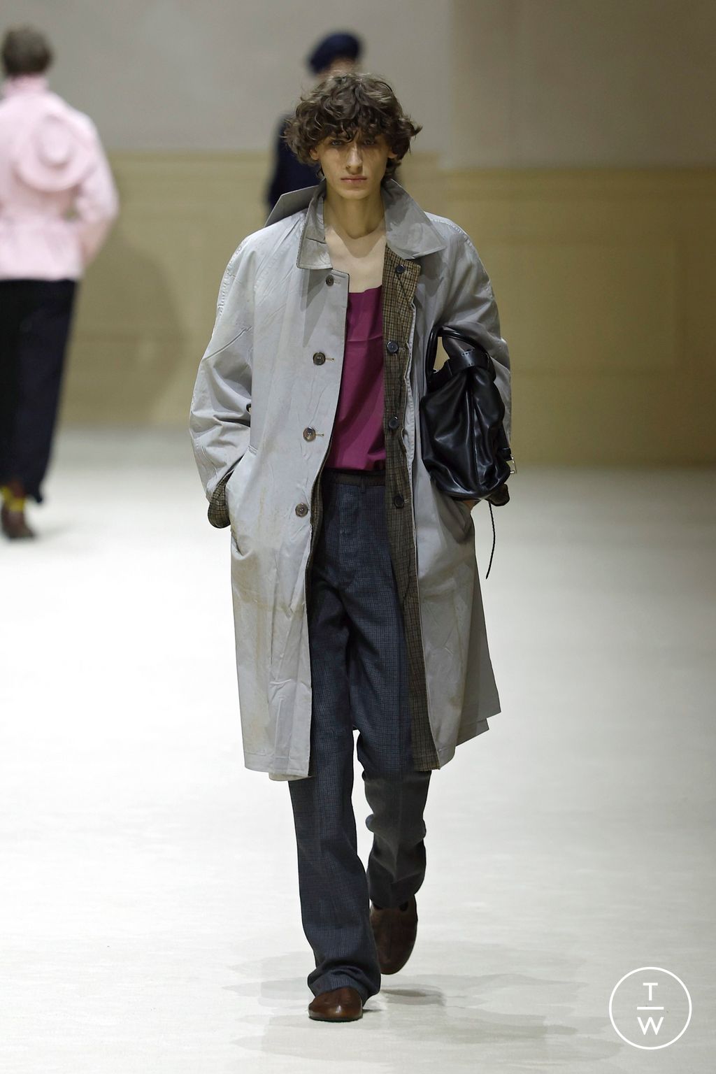 Fashion Week Milan Fall/Winter 2026 look 49 from the Prada collection menswear