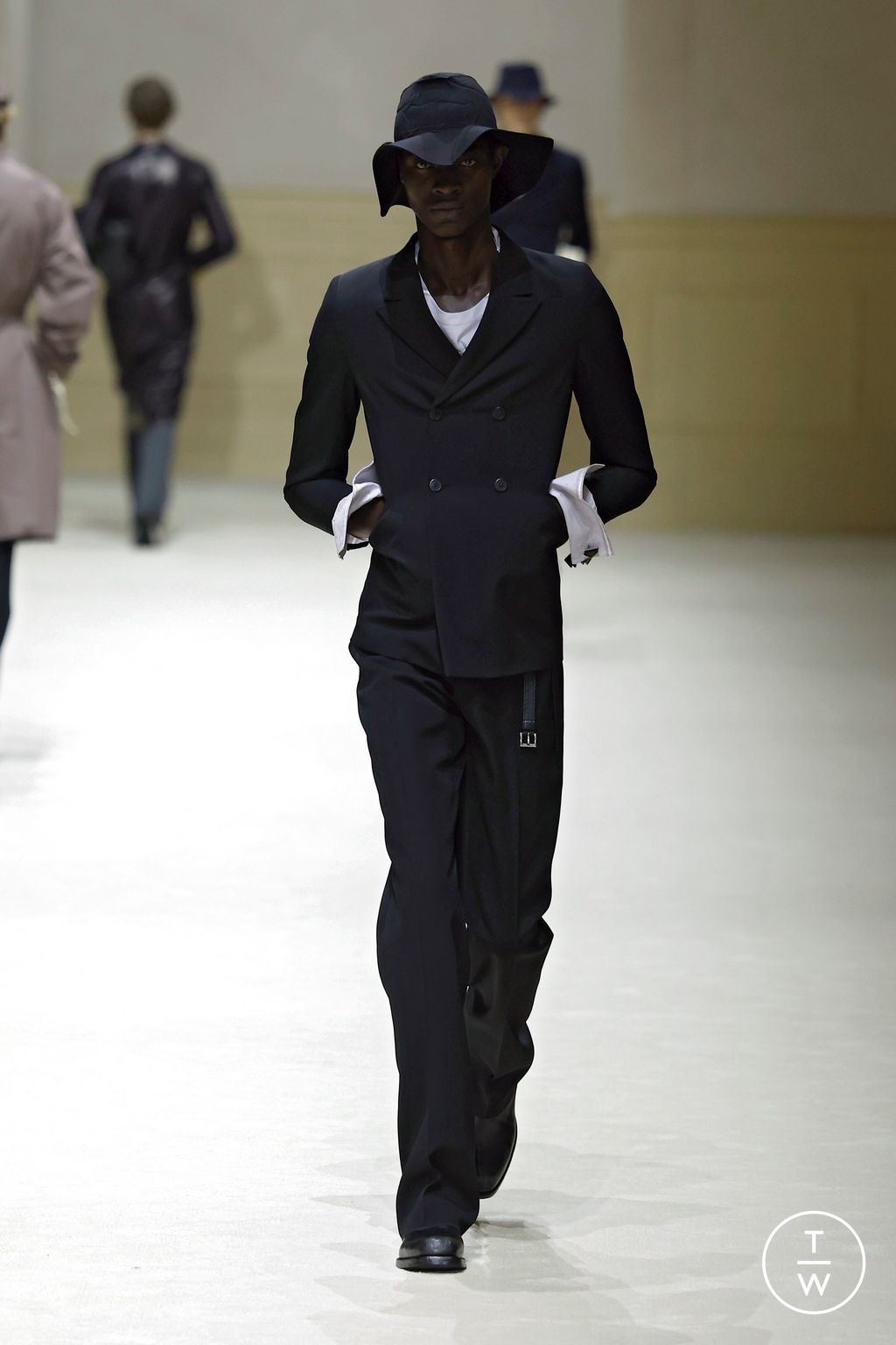 Fashion Week Milan Fall/Winter 2026 look 53 from the Prada collection menswear