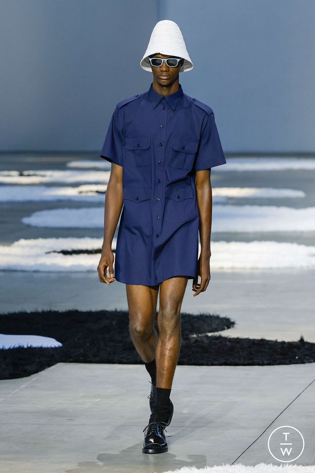 Fashion Week Milan Spring/Summer 2026 look 13 from the Prada collection menswear