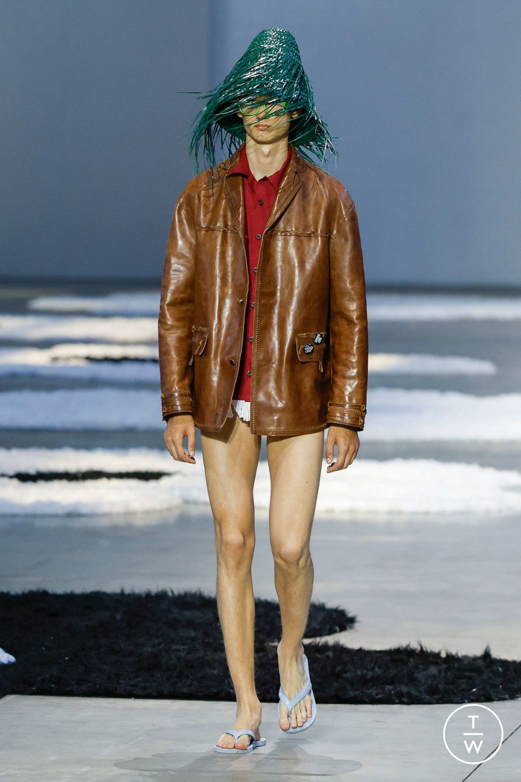 Fashion Week Milan Spring/Summer 2026 look 2 from the Prada collection menswear