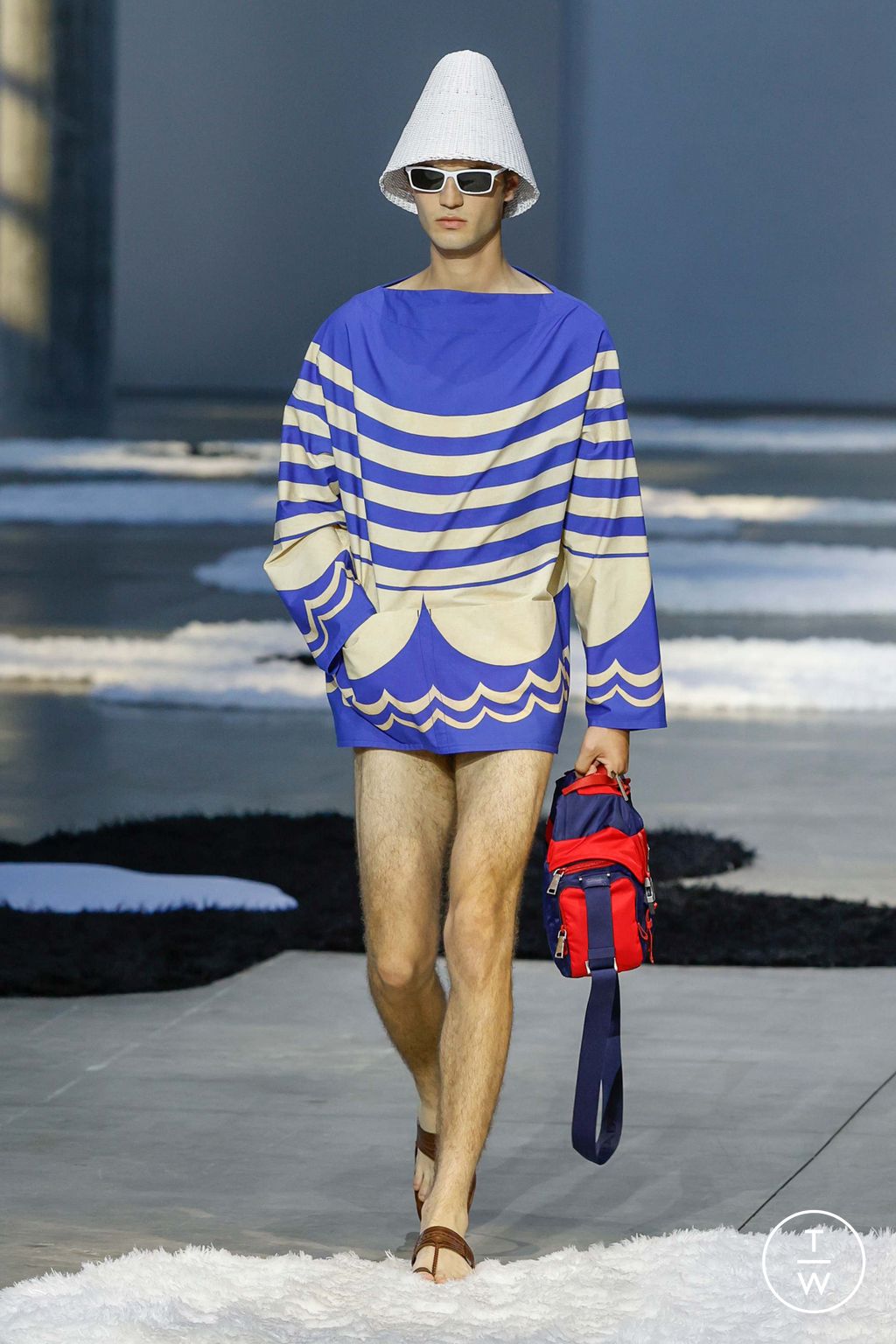 Fashion Week Milan Spring/Summer 2026 look 24 from the Prada collection menswear