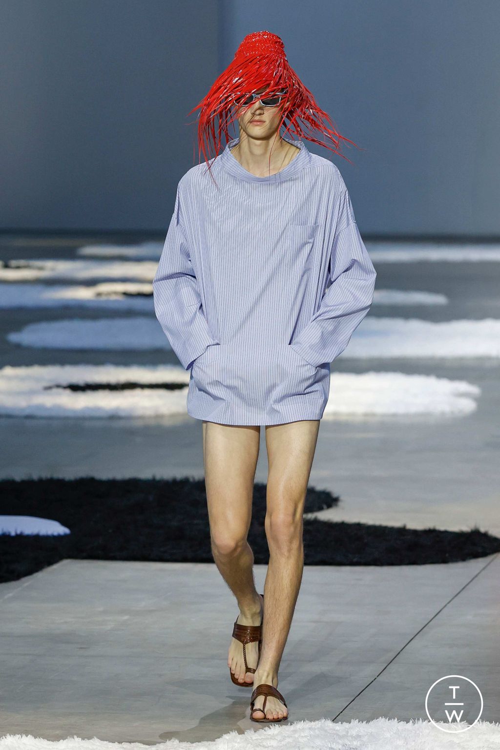Fashion Week Milan Spring/Summer 2026 look 32 from the Prada collection menswear