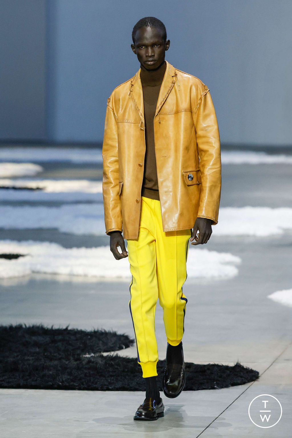 Fashion Week Milan Spring/Summer 2026 look 55 from the Prada collection menswear