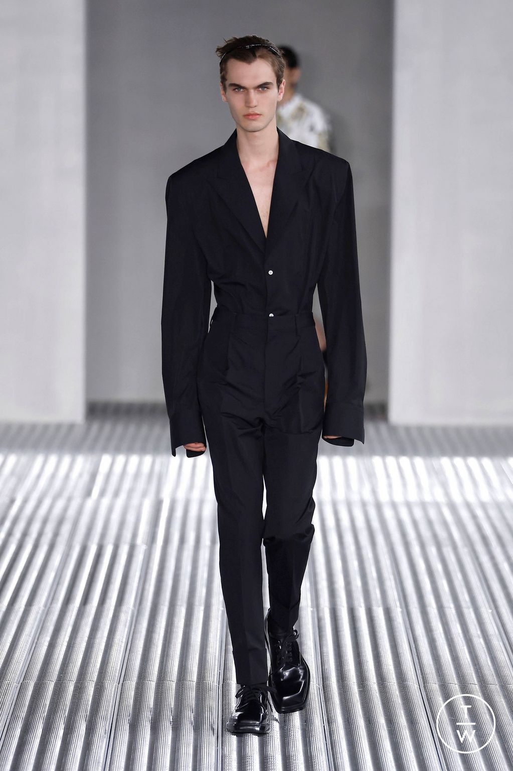 Fashion Week Milan Spring/Summer 2024 look 2 from the Prada collection menswear