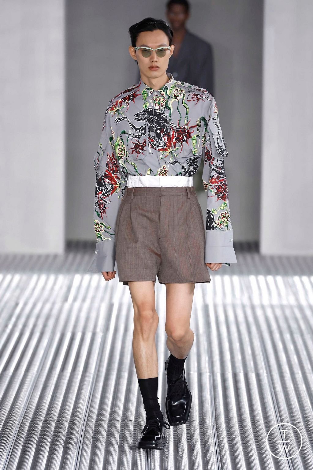 Fashion Week Milan Spring/Summer 2024 look 8 from the Prada collection 男装