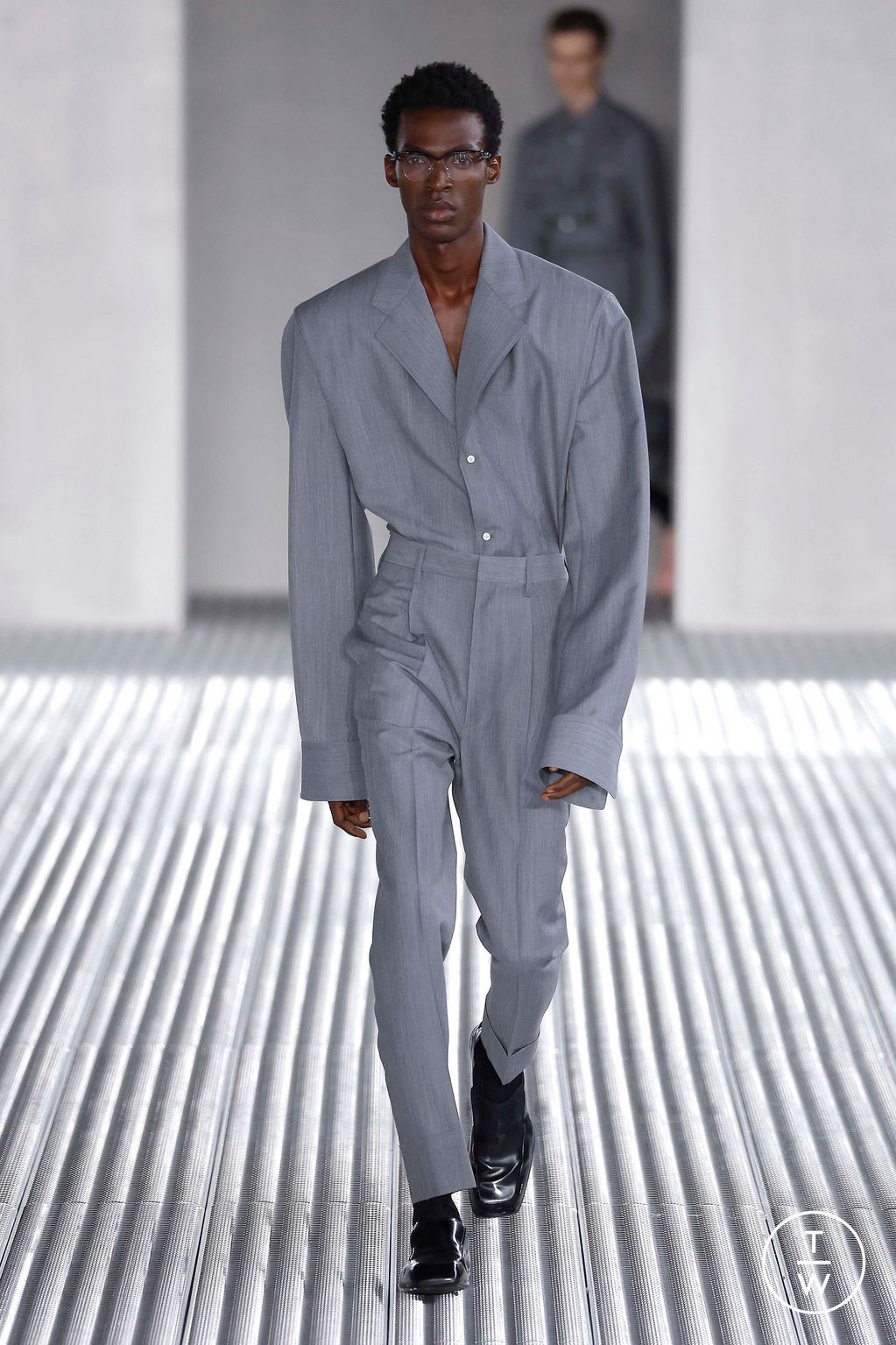 Fashion Week Milan Spring/Summer 2024 look 10 from the Prada collection 男装