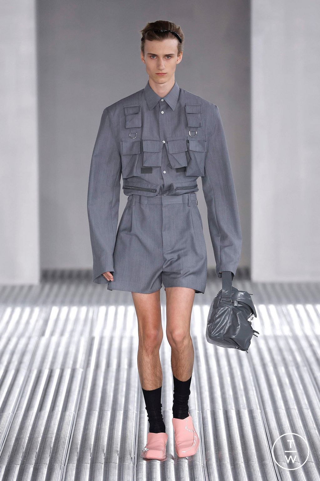 Fashion Week Milan Spring/Summer 2024 look 11 from the Prada collection menswear