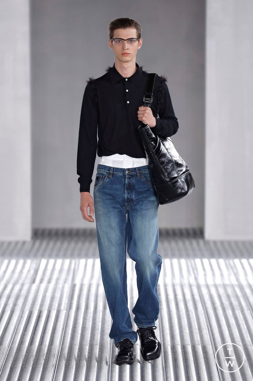 Fashion Week Milan Spring/Summer 2024 look 14 from the Prada collection 男装