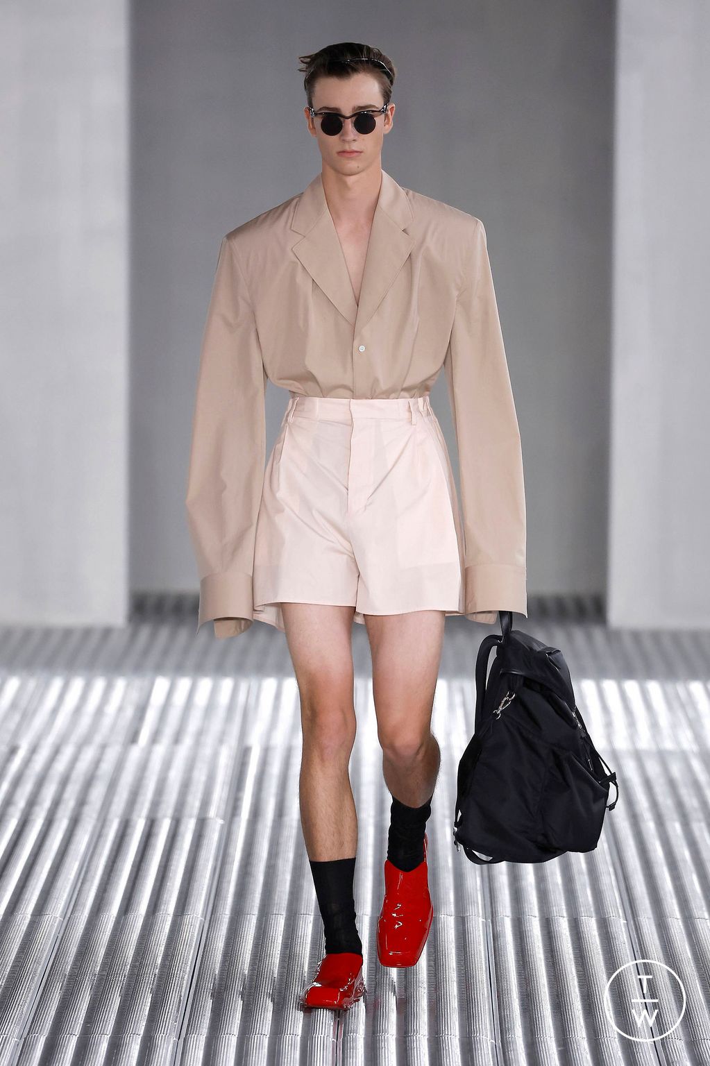 Fashion Week Milan Spring/Summer 2024 look 23 from the Prada collection menswear