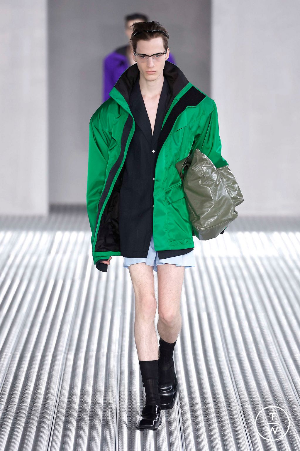Fashion Week Milan Spring/Summer 2024 look 30 from the Prada collection menswear
