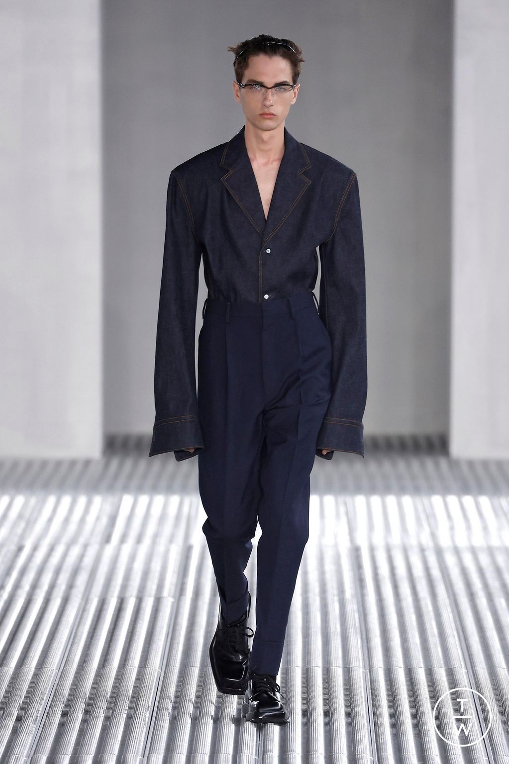 Fashion Week Milan Spring/Summer 2024 look 36 from the Prada collection 男装