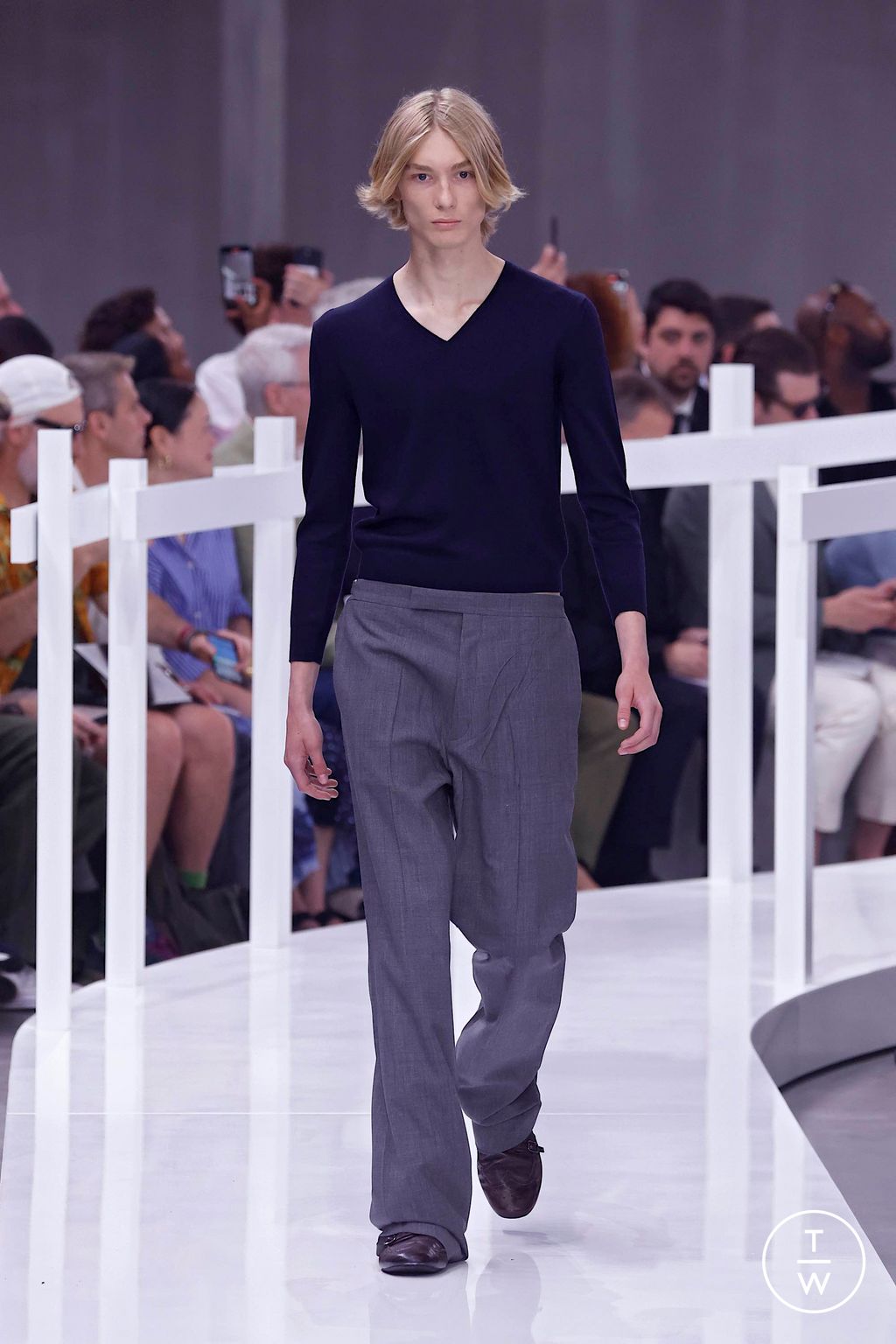 Fashion Week Milan Spring-Summer 2025 look 1 from the Prada collection menswear