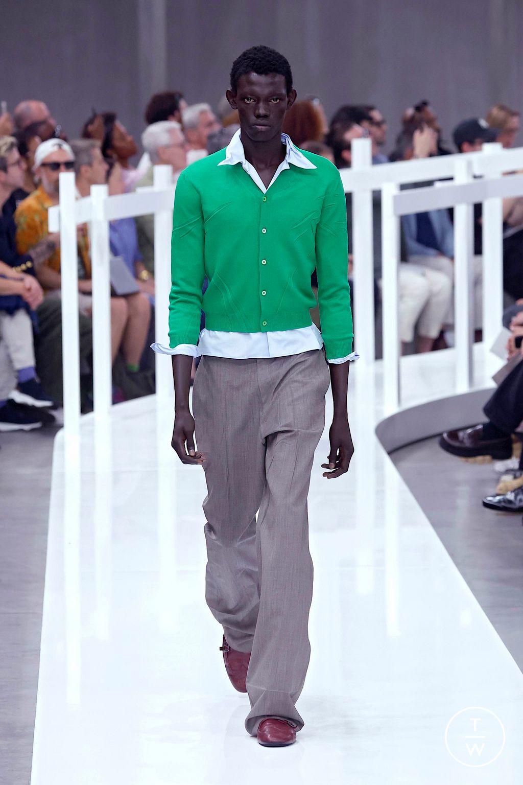 Fashion Week Milan Spring-Summer 2025 look 2 from the Prada collection menswear