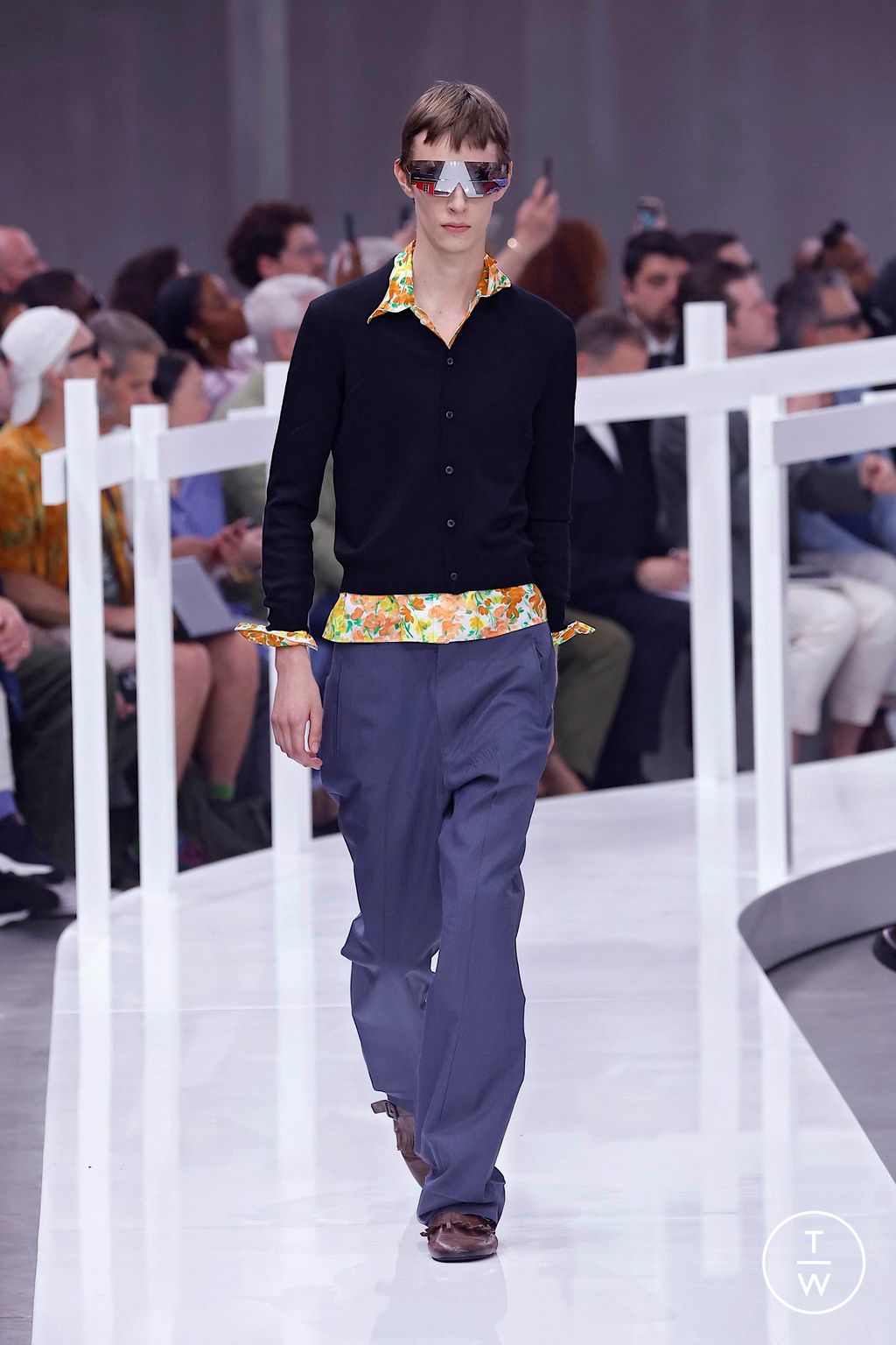 Fashion Week Milan Spring-Summer 2025 look 3 from the Prada collection menswear
