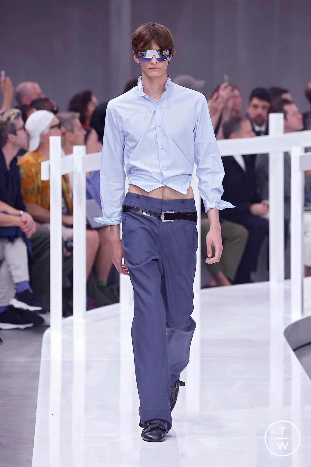 Fashion Week Milan Spring-Summer 2025 look 4 from the Prada collection menswear