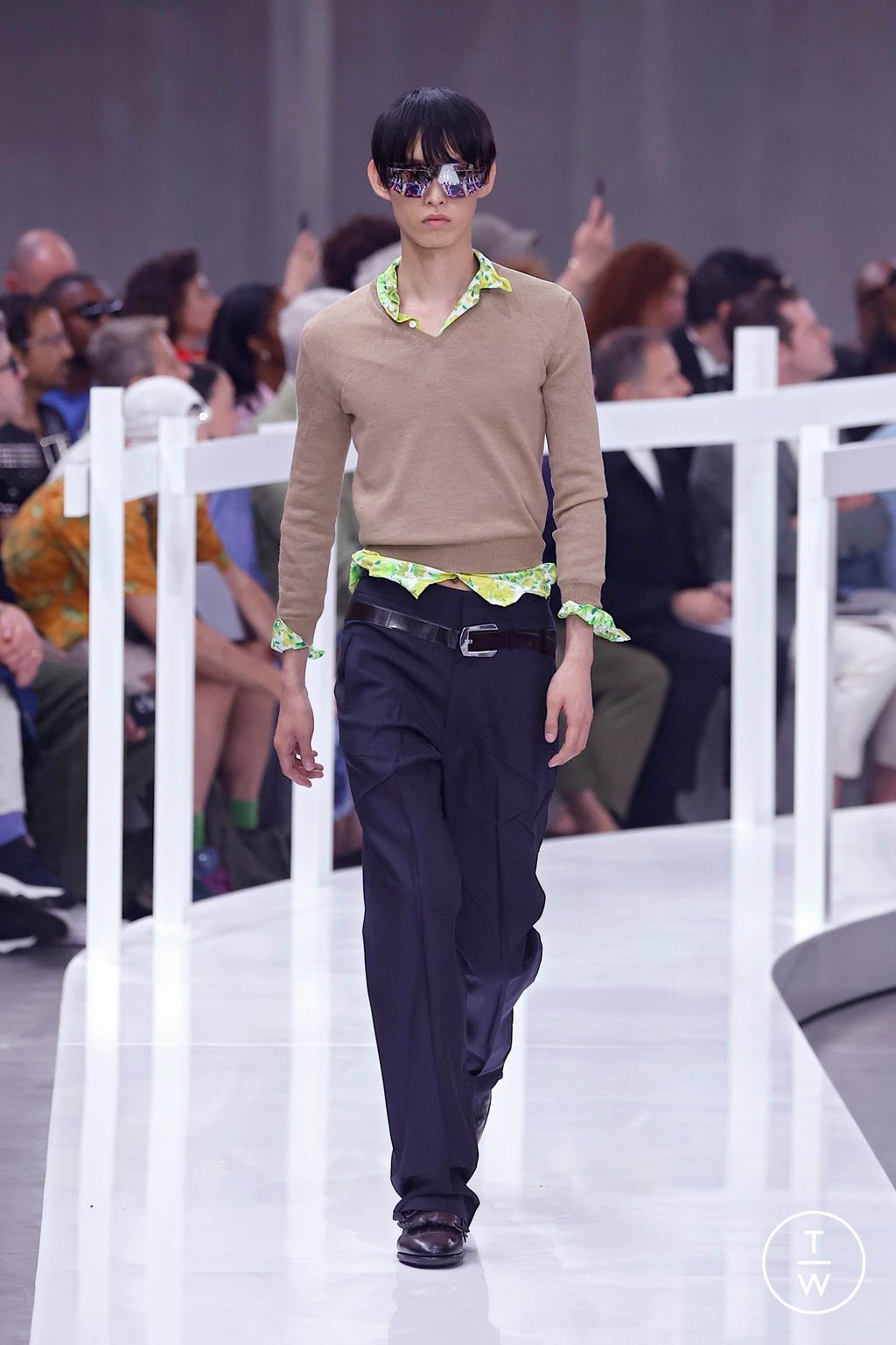 Fashion Week Milan Spring-Summer 2025 look 6 from the Prada collection menswear