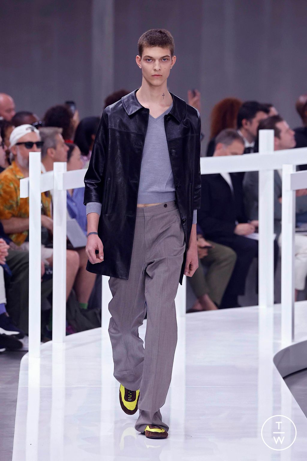 Fashion Week Milan Spring-Summer 2025 look 12 from the Prada collection menswear