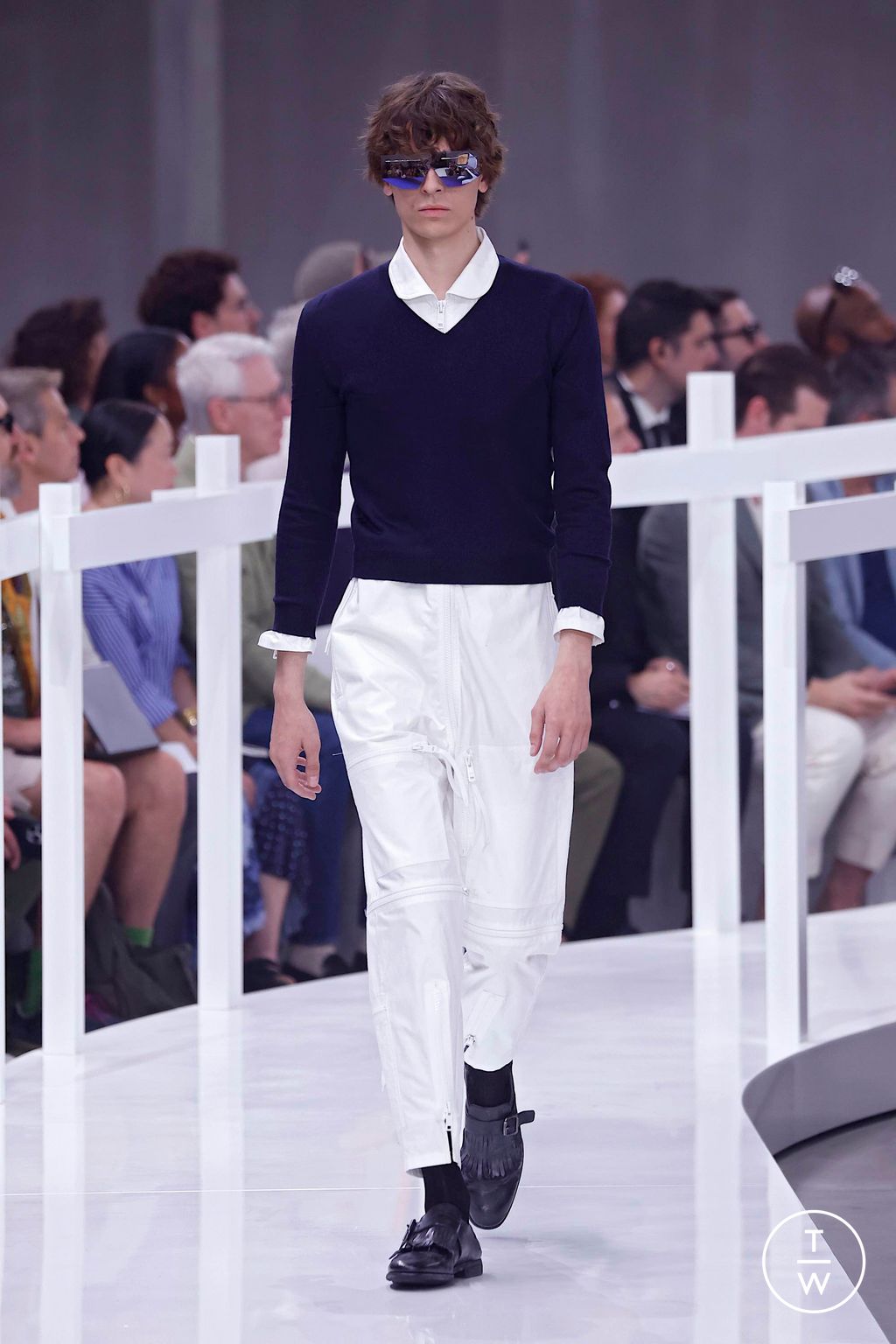 Fashion Week Milan Spring-Summer 2025 look 18 from the Prada collection menswear