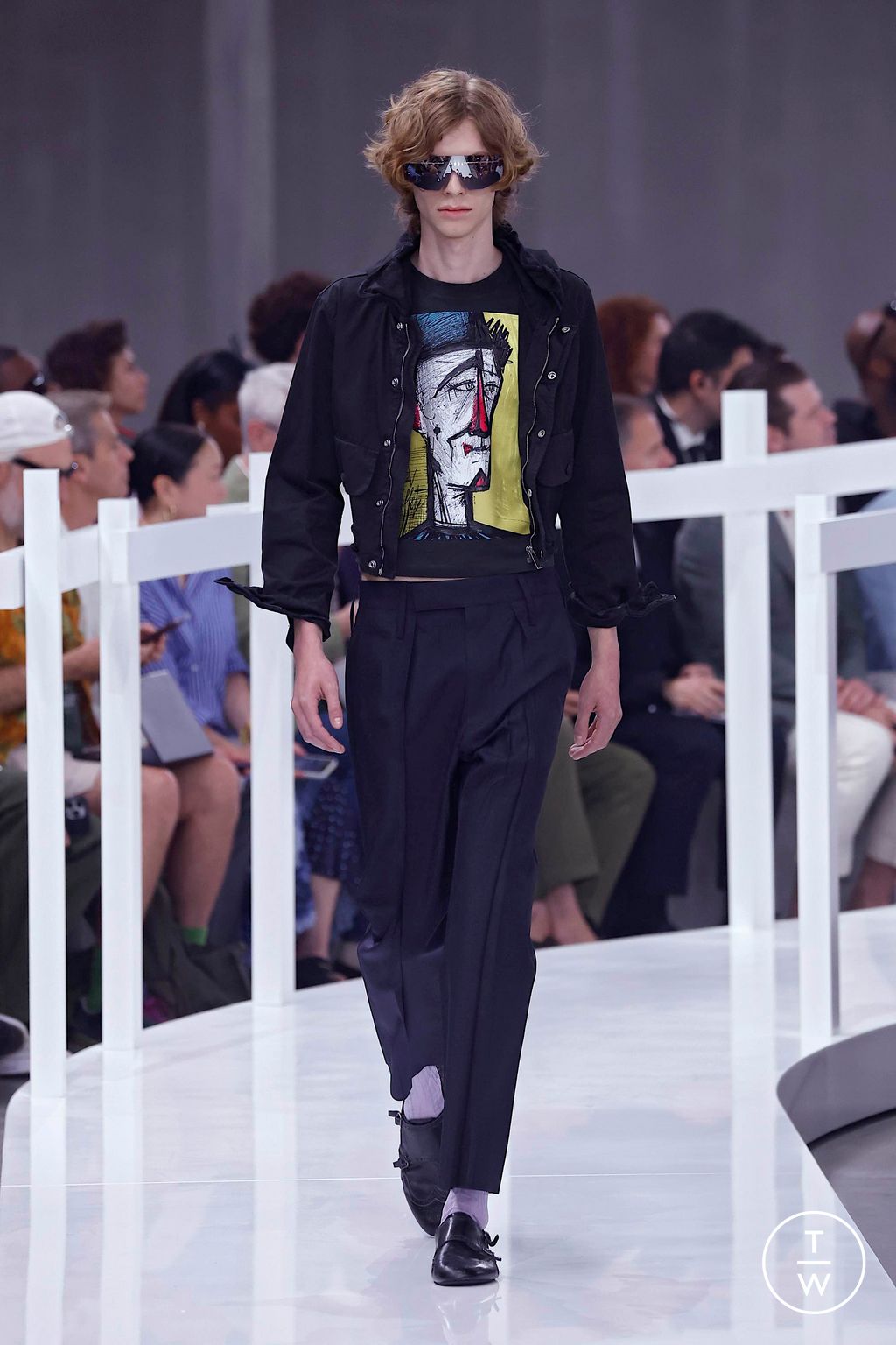 Fashion Week Milan Spring-Summer 2025 look 21 from the Prada collection menswear