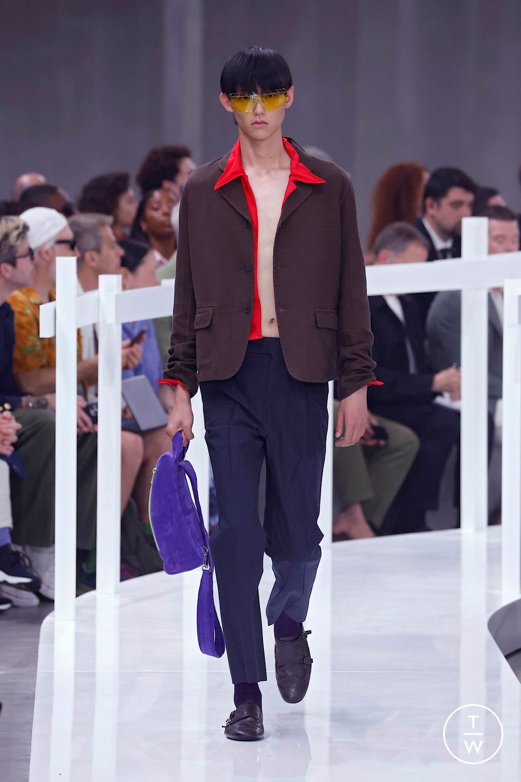 Fashion Week Milan Spring-Summer 2025 look 32 from the Prada collection menswear