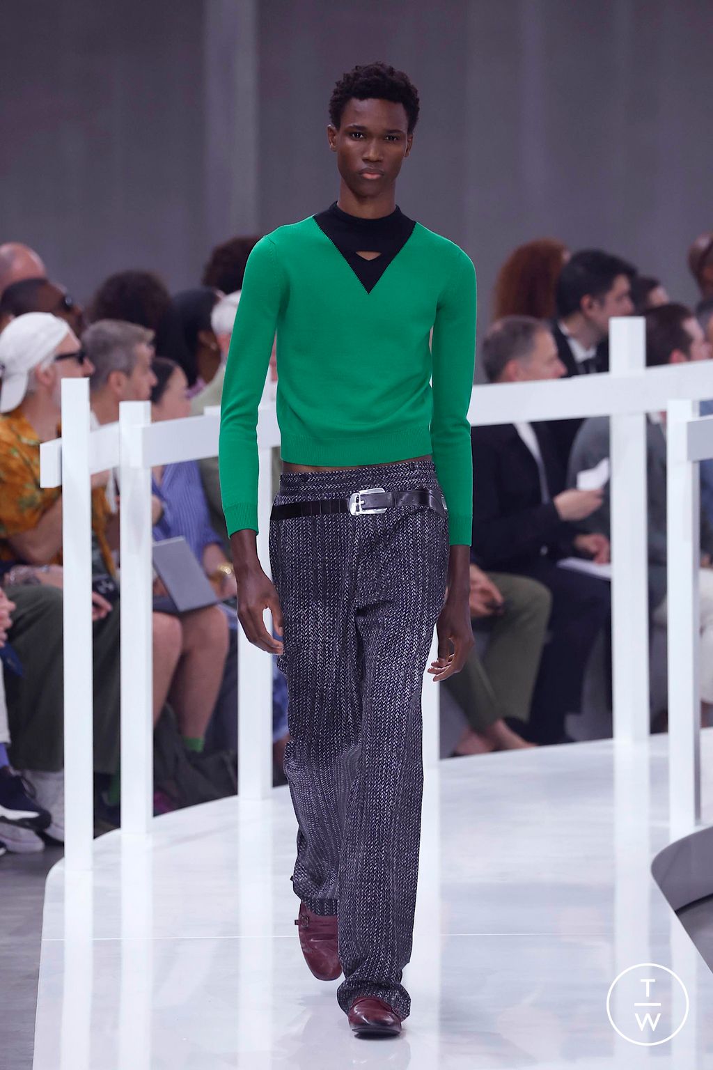 Fashion Week Milan Spring-Summer 2025 look 35 from the Prada collection menswear