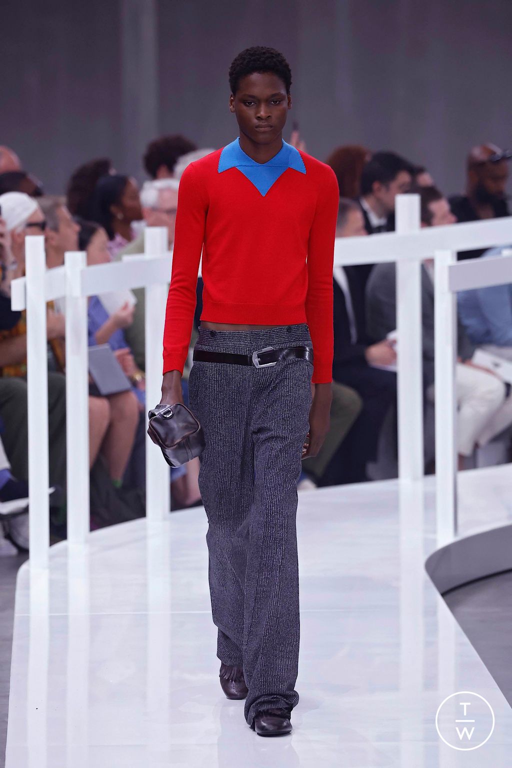 Fashion Week Milan Spring-Summer 2025 look 48 from the Prada collection menswear