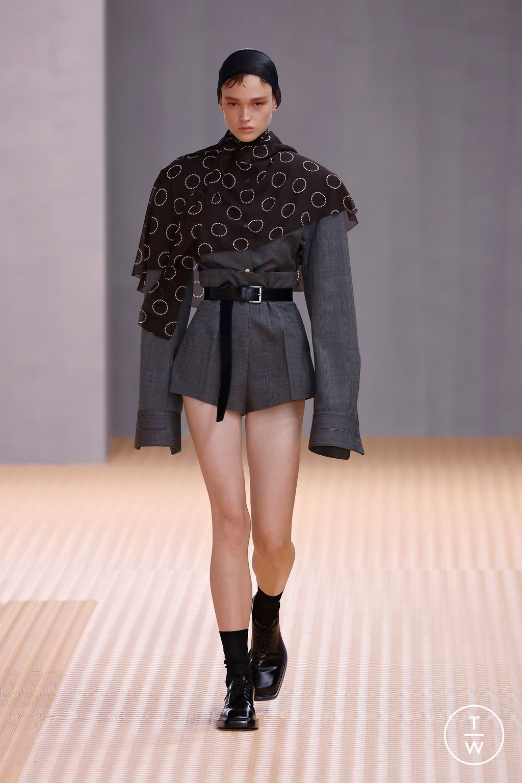 Fashion Week Milan Spring/Summer 2024 look 1 from the Prada collection womenswear