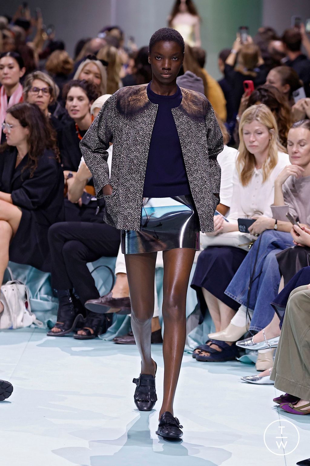 Fashion Week Milan Spring-Summer 2025 look 3 from the Prada collection womenswear