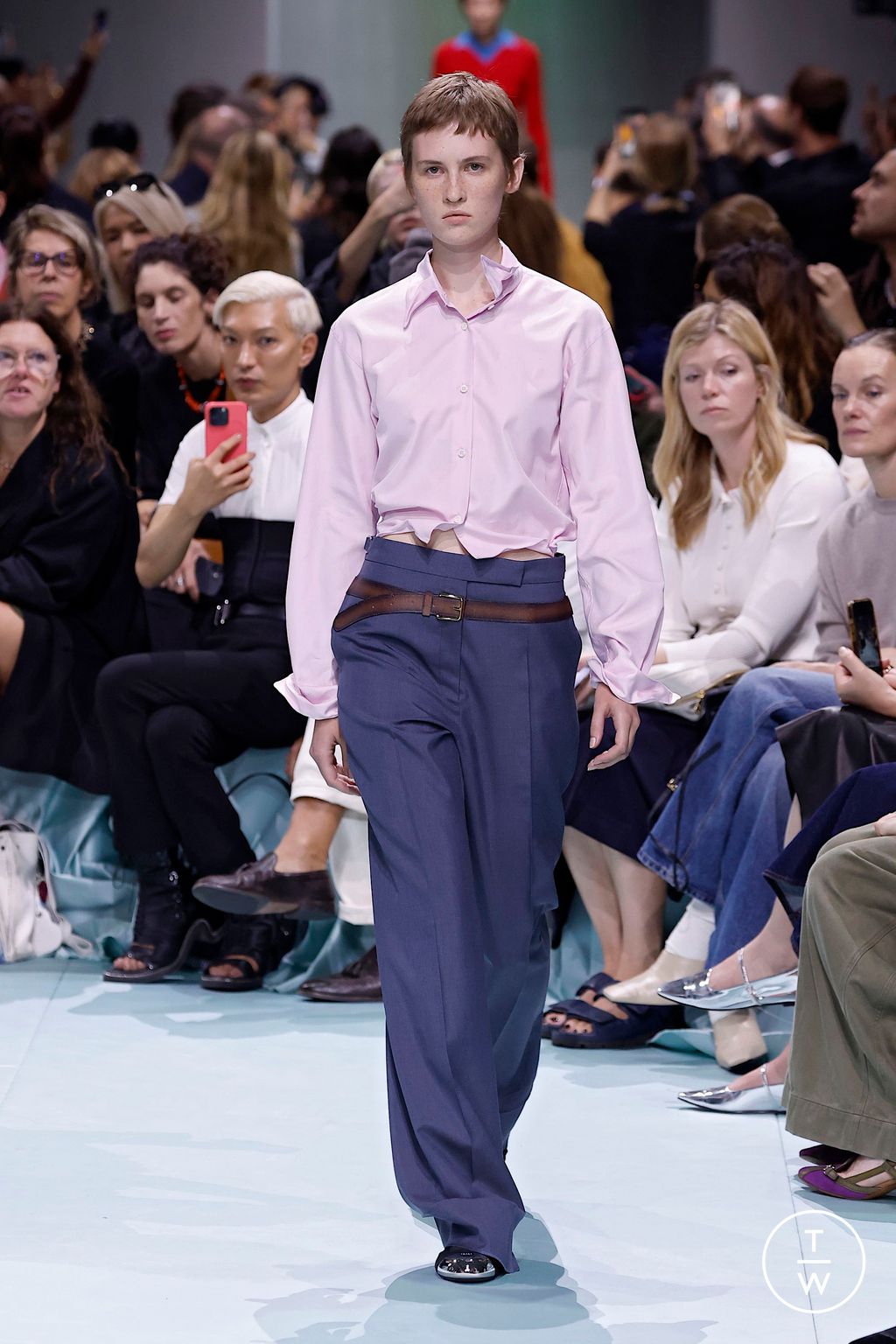 Fashion Week Milan Spring/Summer 2025 look 7 from the Prada collection womenswear