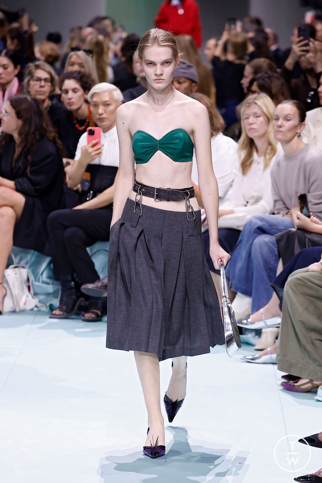 Fashion Week Milan Spring-Summer 2025 look 11 from the Prada collection womenswear