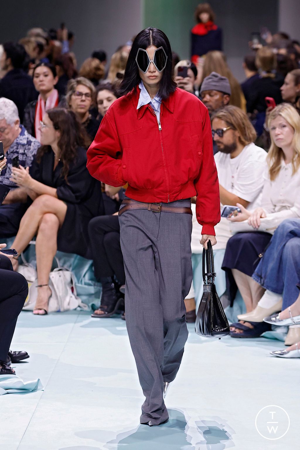 Fashion Week Milan Spring-Summer 2025 look 13 from the Prada collection womenswear