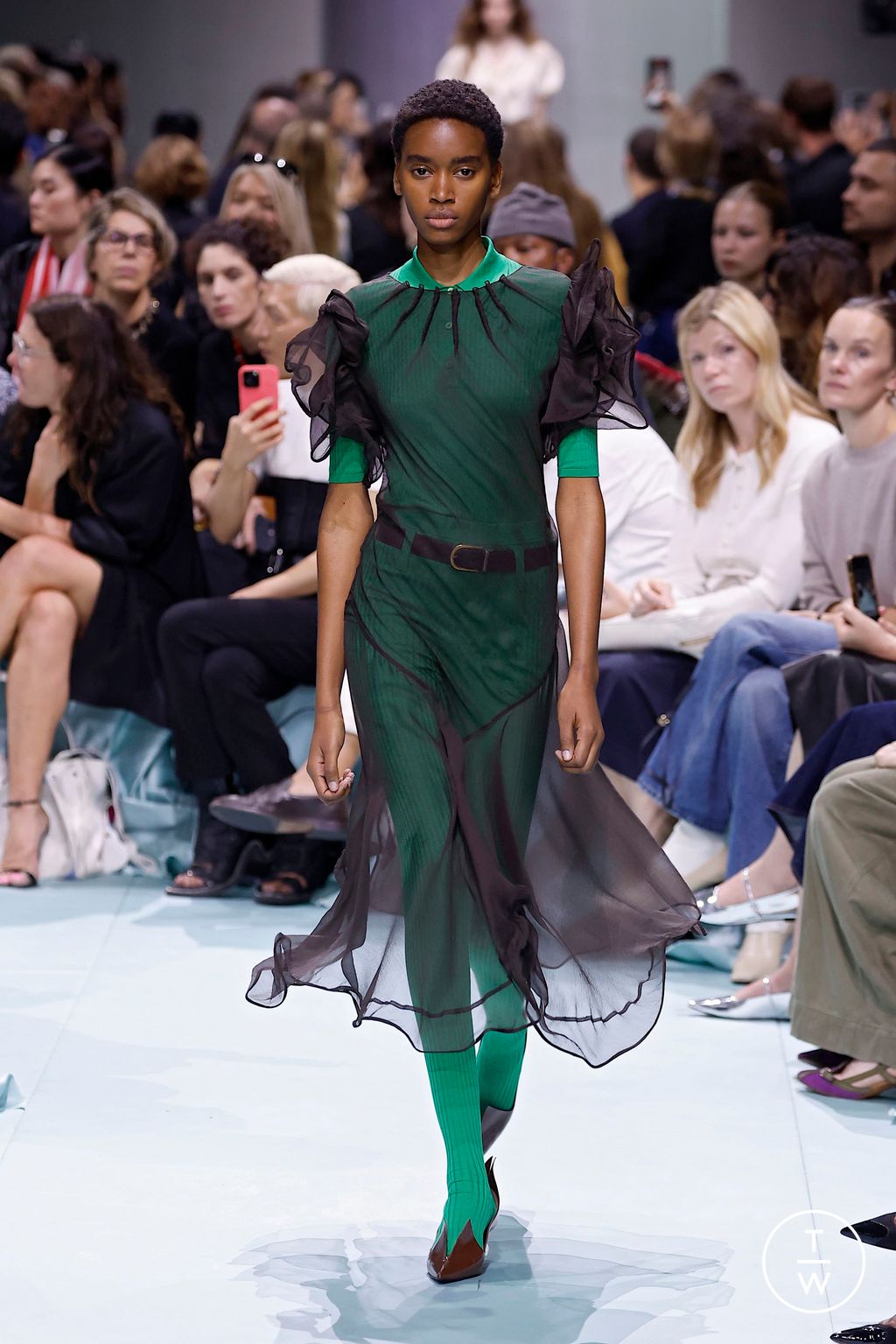 Fashion Week Milan Spring-Summer 2025 look 14 from the Prada collection womenswear