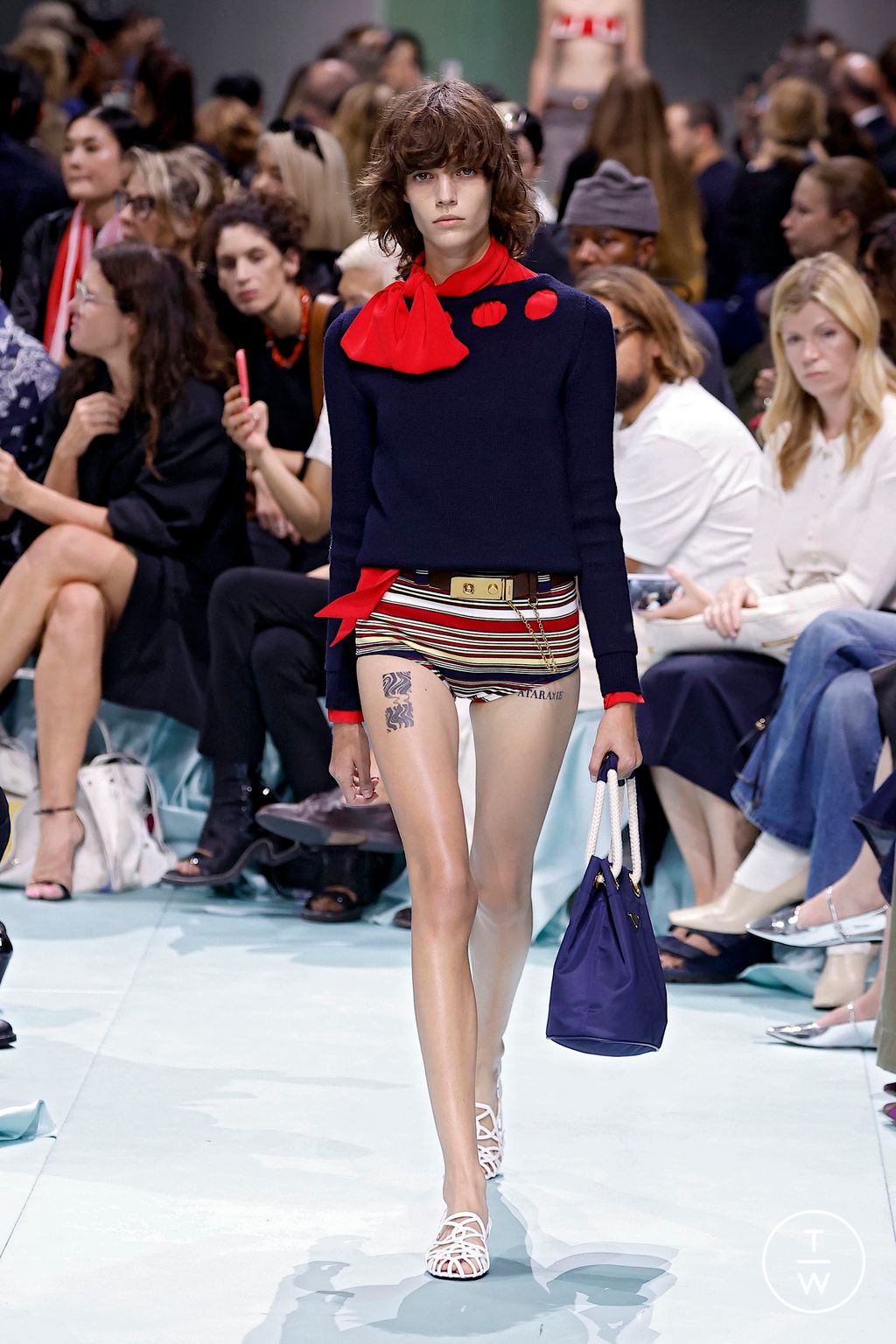 Fashion Week Milan Spring-Summer 2025 look 15 from the Prada collection womenswear