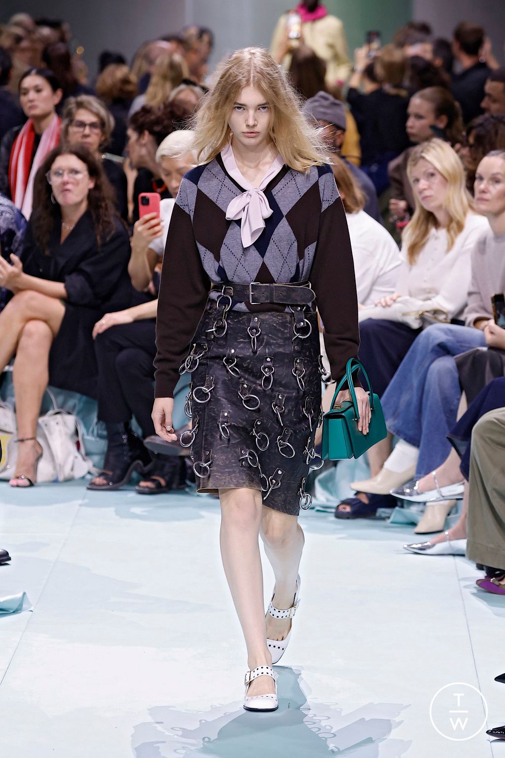 Fashion Week Milan Spring-Summer 2025 look 31 from the Prada collection womenswear