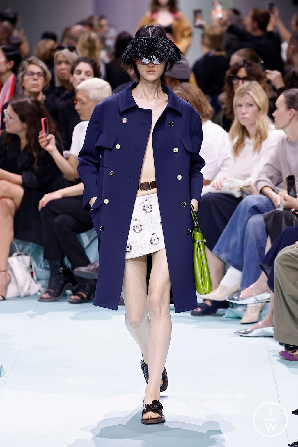 Fashion Week Milan Spring-Summer 2025 look 36 from the Prada collection womenswear