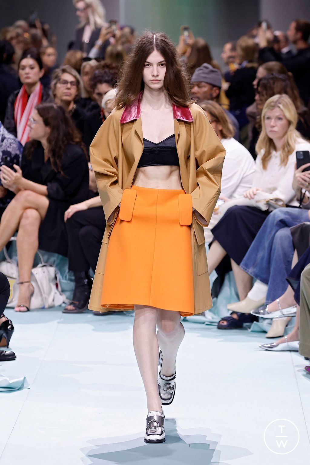Fashion Week Milan Spring-Summer 2025 look 38 from the Prada collection womenswear