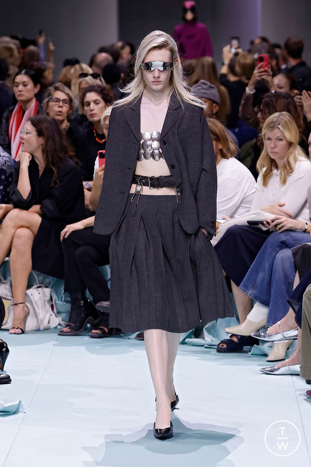 Fashion Week Milan Spring-Summer 2025 look 40 from the Prada collection womenswear