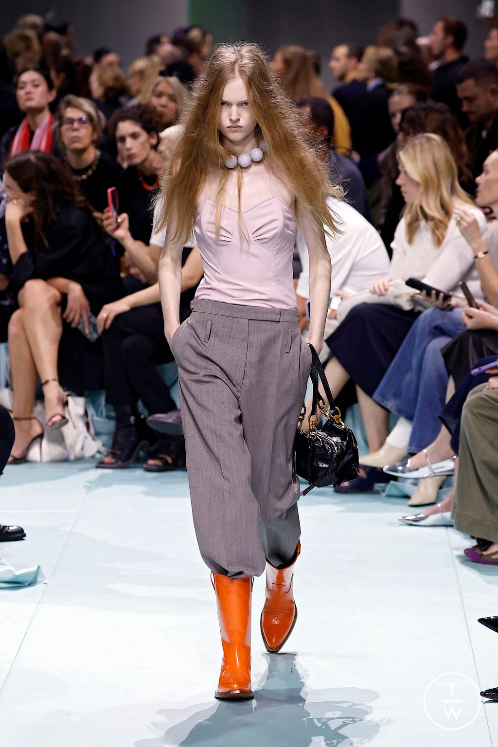 Fashion Week Milan Spring/Summer 2025 look 48 from the Prada collection womenswear