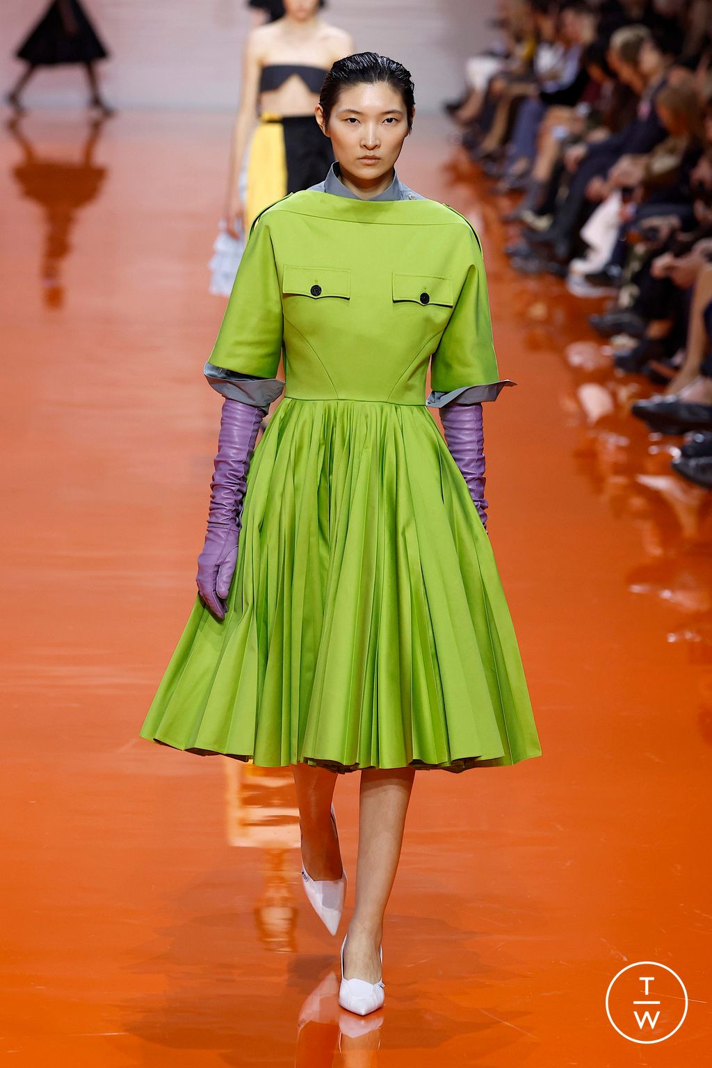 Fashion Week Milan Spring/Summer 2026 look 7 from the Prada collection womenswear