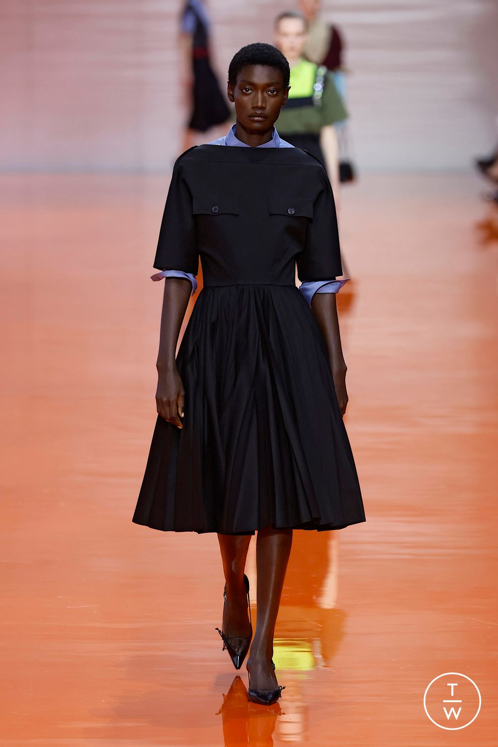 Fashion Week Milan Spring/Summer 2026 look 10 from the Prada collection womenswear